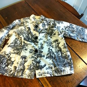 Huba Toile Linen loosely constructed jacket